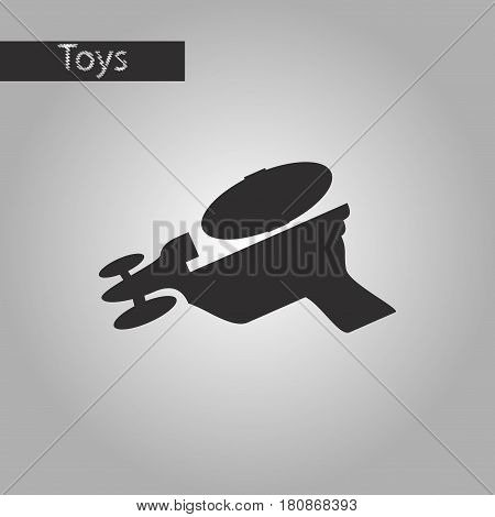 black and white style icon Toy gun