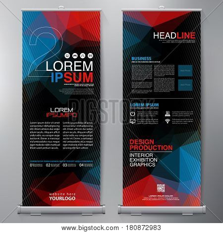 Business Roll Up. Standee Design. Banner Template.