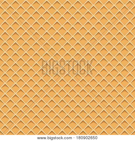 Seamless pattern with waffel texture. Cartoon texture