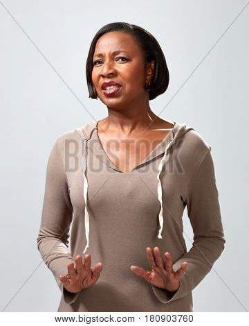 unfriendly black woman