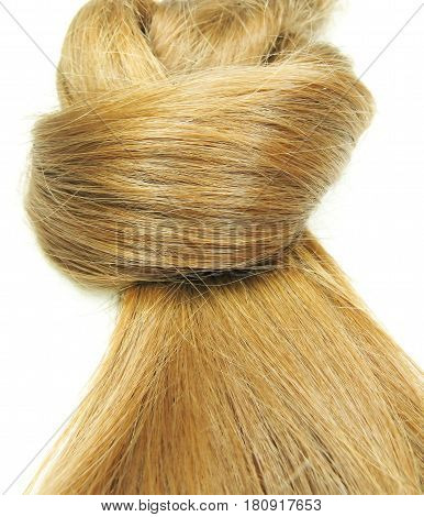 gingery hair wave isolated on white background