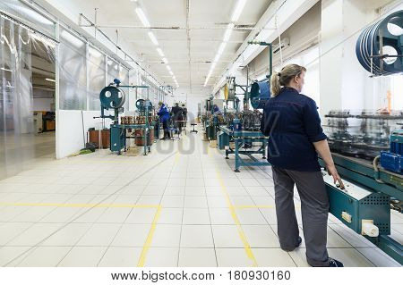 Modern Shop For The Production Of Cable Braiding