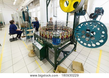 Modern Shop For The Production Of Cable Braiding