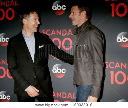 LOS ANGELES - APR 8:  George Newbern, Scott Foley at the 