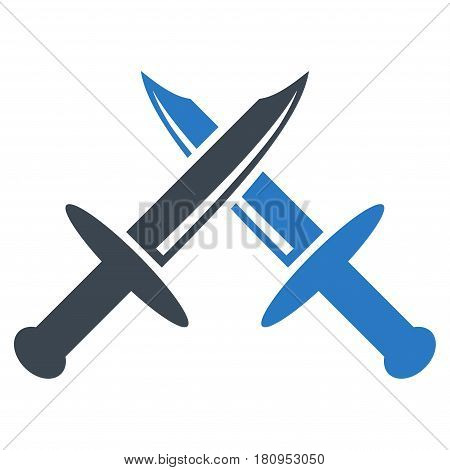 Cold Weapon flat vector pictograph. An isolated illustration on a white background.