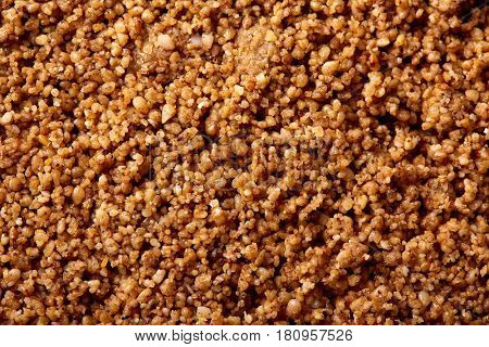 Sesame gomasio seasoning detail texture macro