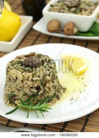 Risotto ze szpinakiem