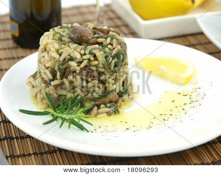 Risotto ze szpinakiem