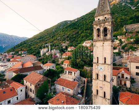 St. Nicholas Church, Old Town Perast in Montenegro