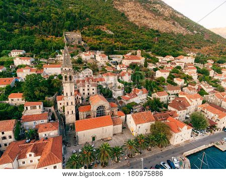 St. Nicholas Church, Old Town Perast in Montenegro