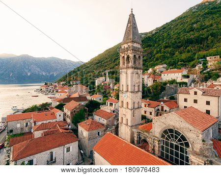 St. Nicholas Church, Old Town Perast in Montenegro