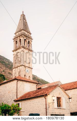 St. Nicholas Church, Old Town Perast in Montenegro