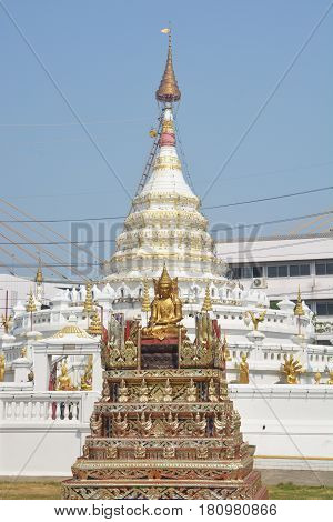 Temple of Wat Songtham Phra Pradaeng district Samut Prakan Province Thailand