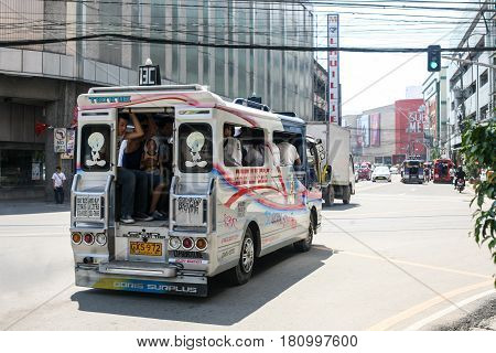Cebu, Philippines - October 01, 2014. Everyday life of filipinos with traditiones in Cebu city Philippines
