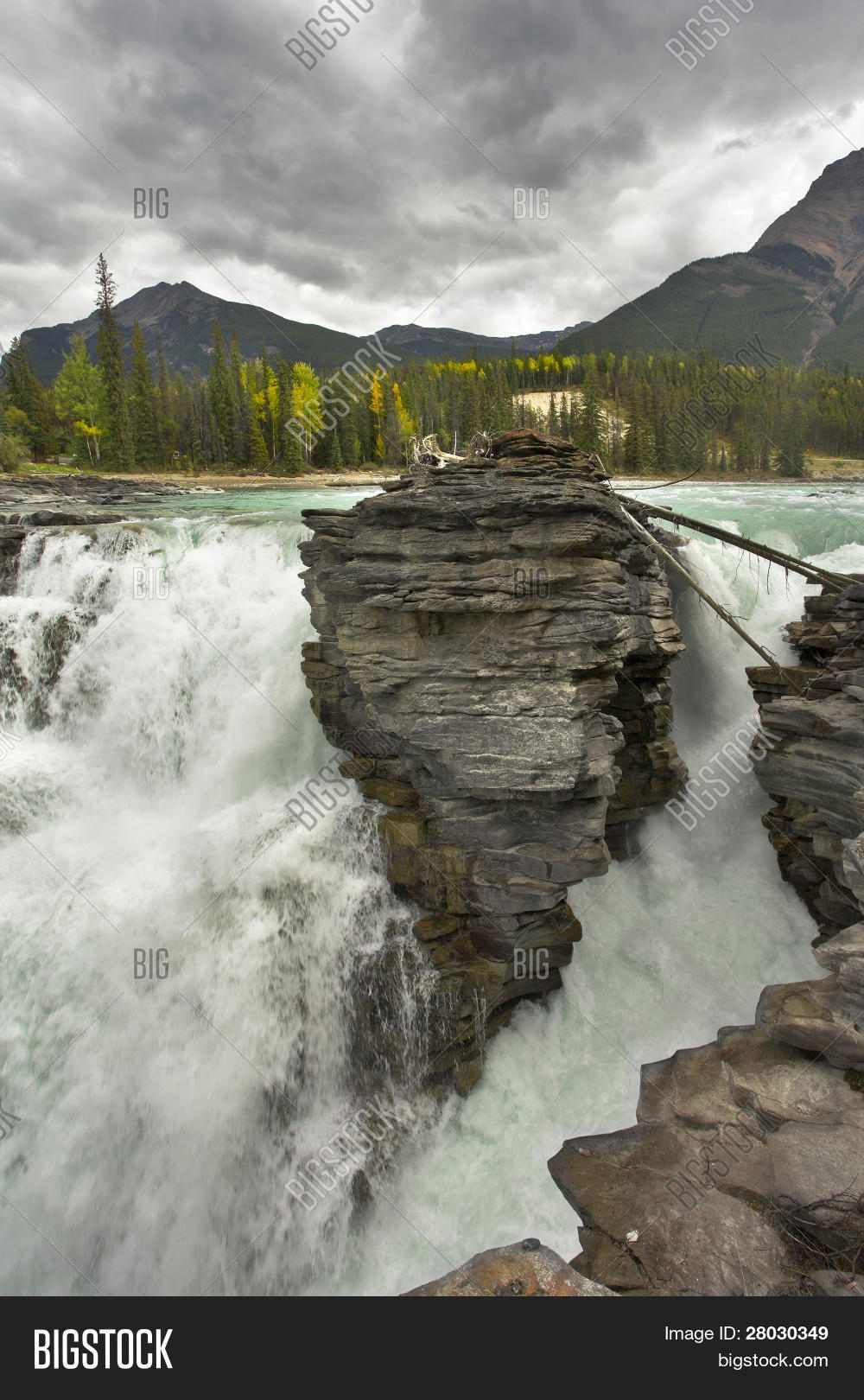 Falls "Athabasca" Deep Image & Photo (Free Trial) Bigstock