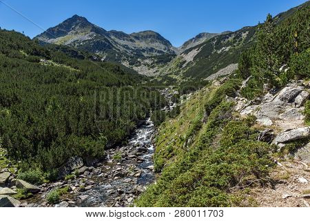 Landscape With Valyavitsa River And Valyavishki Chukar Peak, Pirin Mountain, Bulgaria
