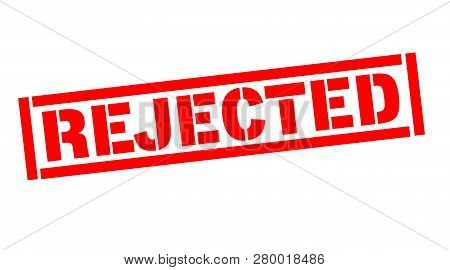Rejected Typographic Stamp, Sign, Label. Black And Red Series.