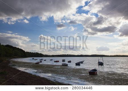 View Of Fjord And Meadows Near Holbaek, Denmark