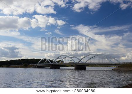 View Of Fjord And Meadows Near Holbaek, Denmark