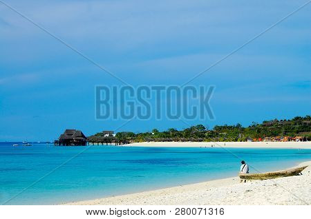 White Sand Beach In Zanzibar - Tanzania