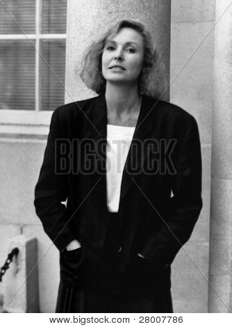 ลอนดอน 5 กันยายน: Victoria Tennant นักแสดงหญิงชาวอังกฤษ ที่เรียกภาพถ่ายบน 5 กันยายน 1989 ที่ Londo