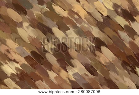 Colorful Brown Brush Animal Print Strocke Background Abstract Texture