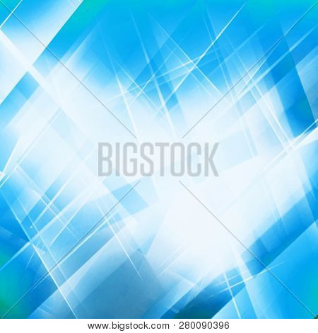Blue Geometric Striped Ornament. Modern Stylish Texture. Oink And Blue Linear Braids. Trendy Color G