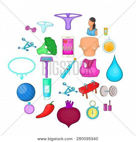 Salve Icons Set. Cartoon Set Of 25 Salve Icons For Web Isolated On White Background
