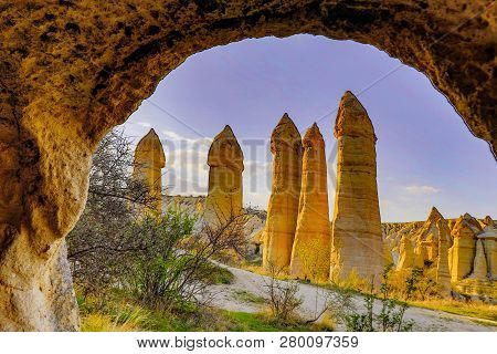 Baglidere Valley In Cappadocia, Turkey Is Also Known As Love Valley