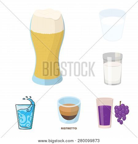 Vector Design Of Glass  And Transparent  Sign. Collection Of Glass  And Empty  Stock Vector Illustra