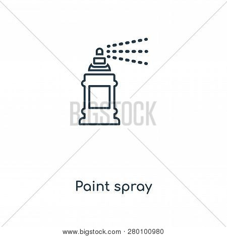 Paint Spray Icon In Trendy Design Style. Paint Spray Icon Isolated On White Background. Paint Spray 