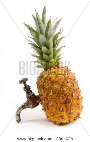 Ananas med tryk