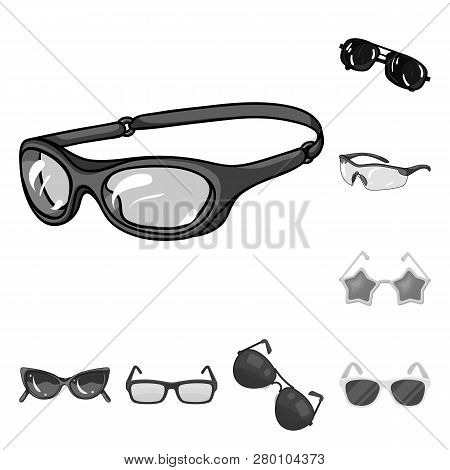 Vector Design Of Summer And Beach Sign. Set Of Summer And Fashion Stock Vector Illustration.