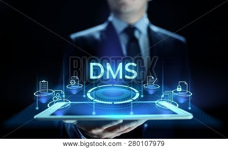 Document Management System Digital Right Management Business Technology Concept.
