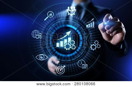 Kpi Key Performance Indicator Increase Optimisation Business And Industrial Process.