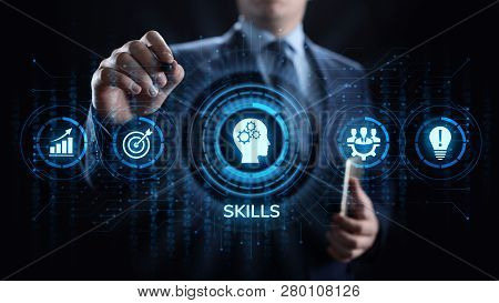 Skills Education Learning Personal Development Competency Business Concept.