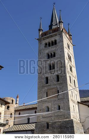 Susa, Turin, Piedmont, Italy: Medieval Cathedral Of San Giusto