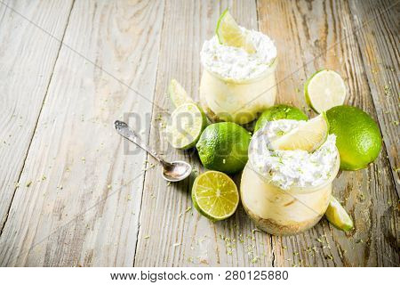 Key Lime Pie In Small Jars