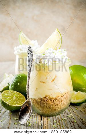 Key Lime Pie In Small Jars