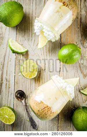Key Lime Pie In Small Jars