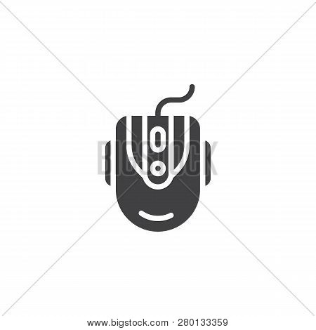 Gaming Mouse Vector Icon. Filled Flat Sign For Mobile Concept And Web Design. Computer Mouse Simple 