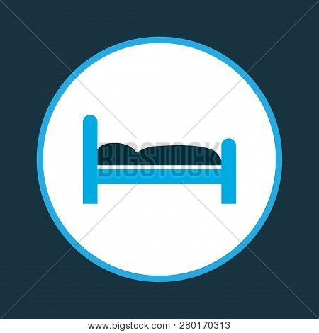 Doss Icon Colored Symbol. Premium Quality Isolated Bed Element In Trendy Style.