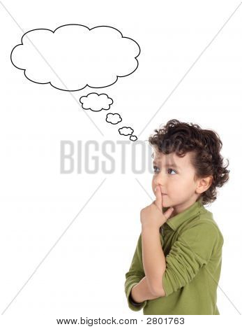 Ragazzo adorabile pensiero
