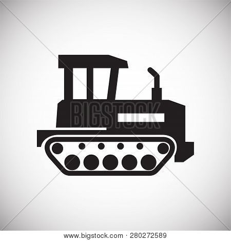 Dozer Icon On White Background For Graphic And Web Design, Modern Simple Vector Sign. Internet Conce