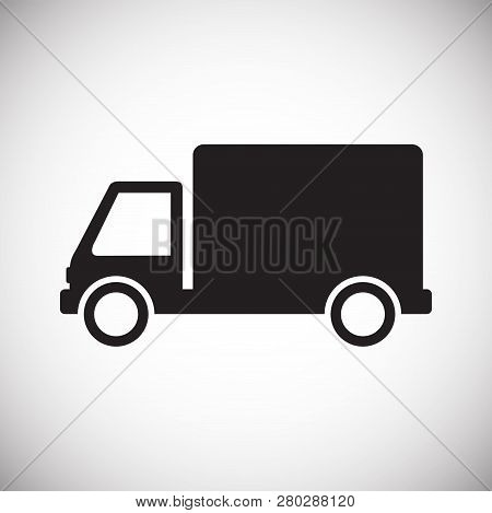 Automobile Icon On White Background For Graphic And Web Design, Modern Simple Vector Sign. Internet 