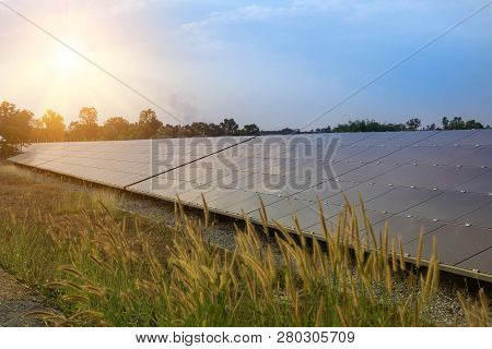 Solar Panel, Alternative Electricity Source - Concept Of Sustainable Resources, And This Is The Sola