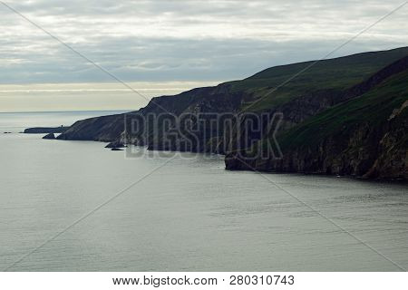 The Slieve League Cliffs In The West Of The Irish County Donegal On The Atlantic Ocean Are With 601 