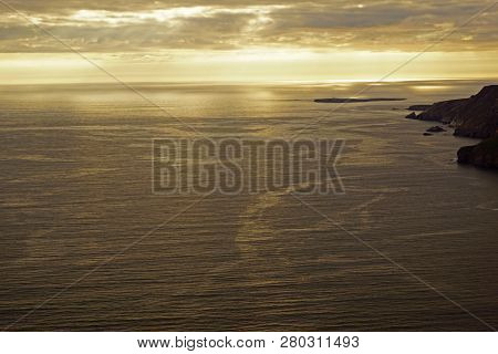 The Slieve League Cliffs In The West Of The Irish County Donegal On The Atlantic Ocean Are With 601 