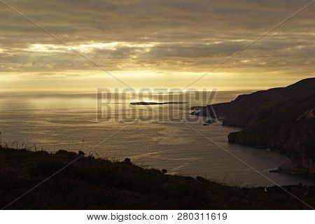 The Slieve League Cliffs In The West Of The Irish County Donegal On The Atlantic Ocean Are With 601 