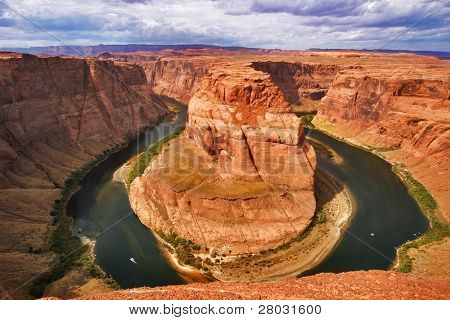  Devlet Utah ABD'de Colorado'da Nehri'nin ani bir viraj